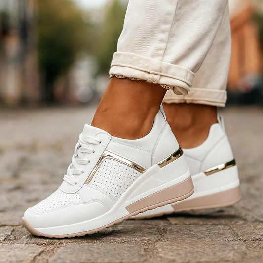 Women's Wedge Sneakers Cushioned Orthopedic Insole Lightweight Comfort – Celeste