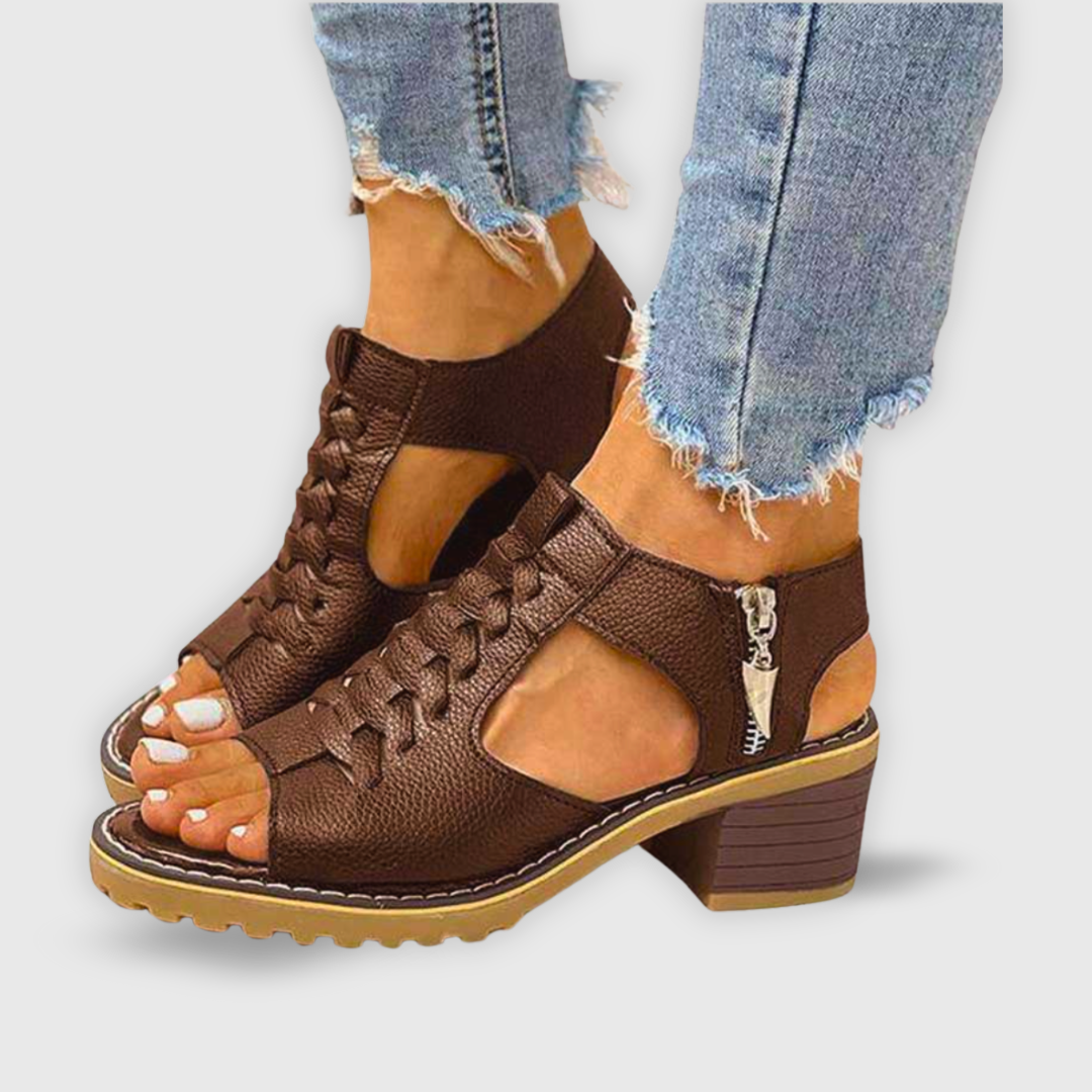 Natalie Chunky Heel Sandals with Stylish Design and Comfortable Support