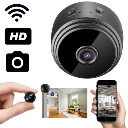 Mini WiFi Security Camera | 1080P Indoor Camera with Night Vision & Magnetic Mount