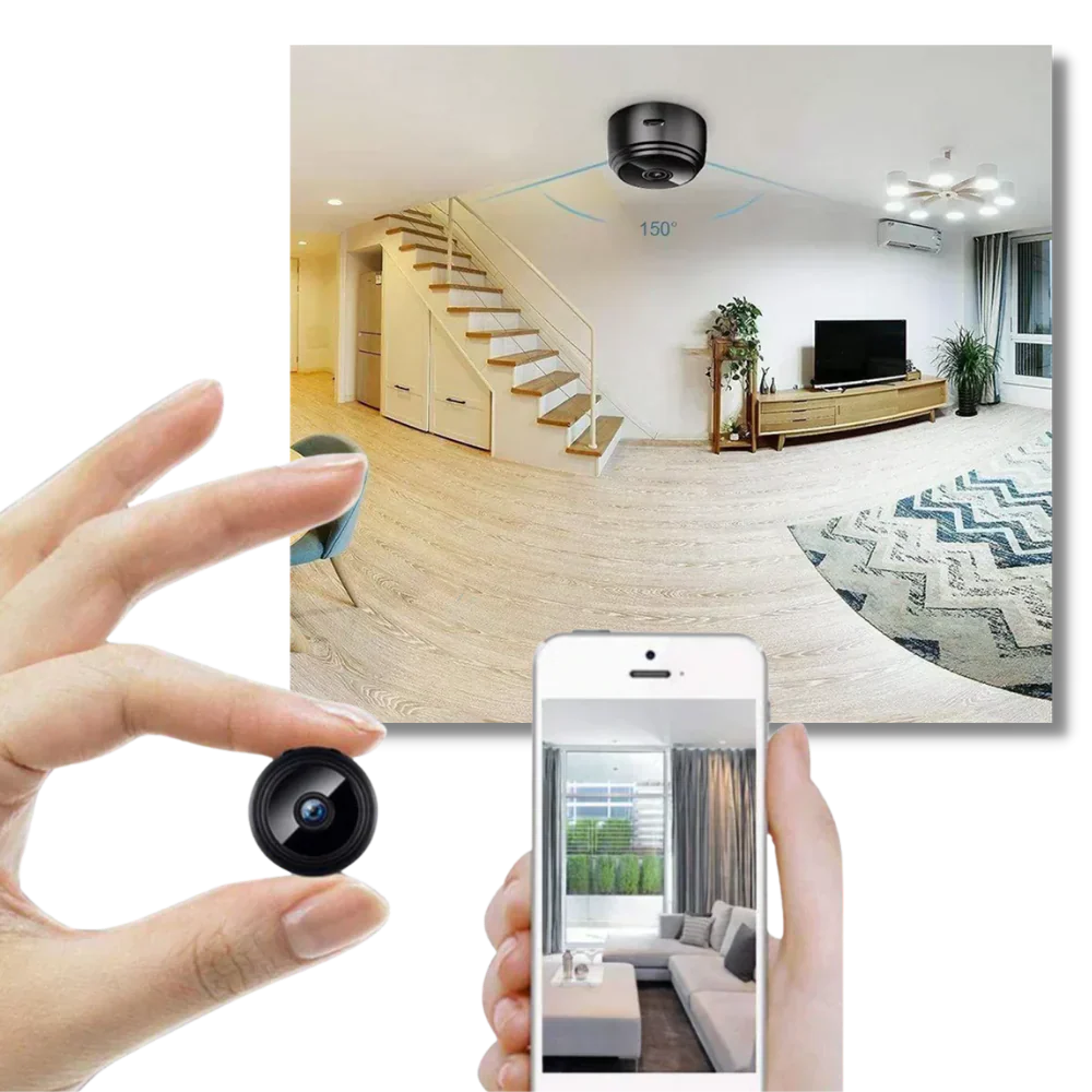 Mini WiFi Security Camera | 1080P Indoor Camera with Night Vision & Magnetic Mount