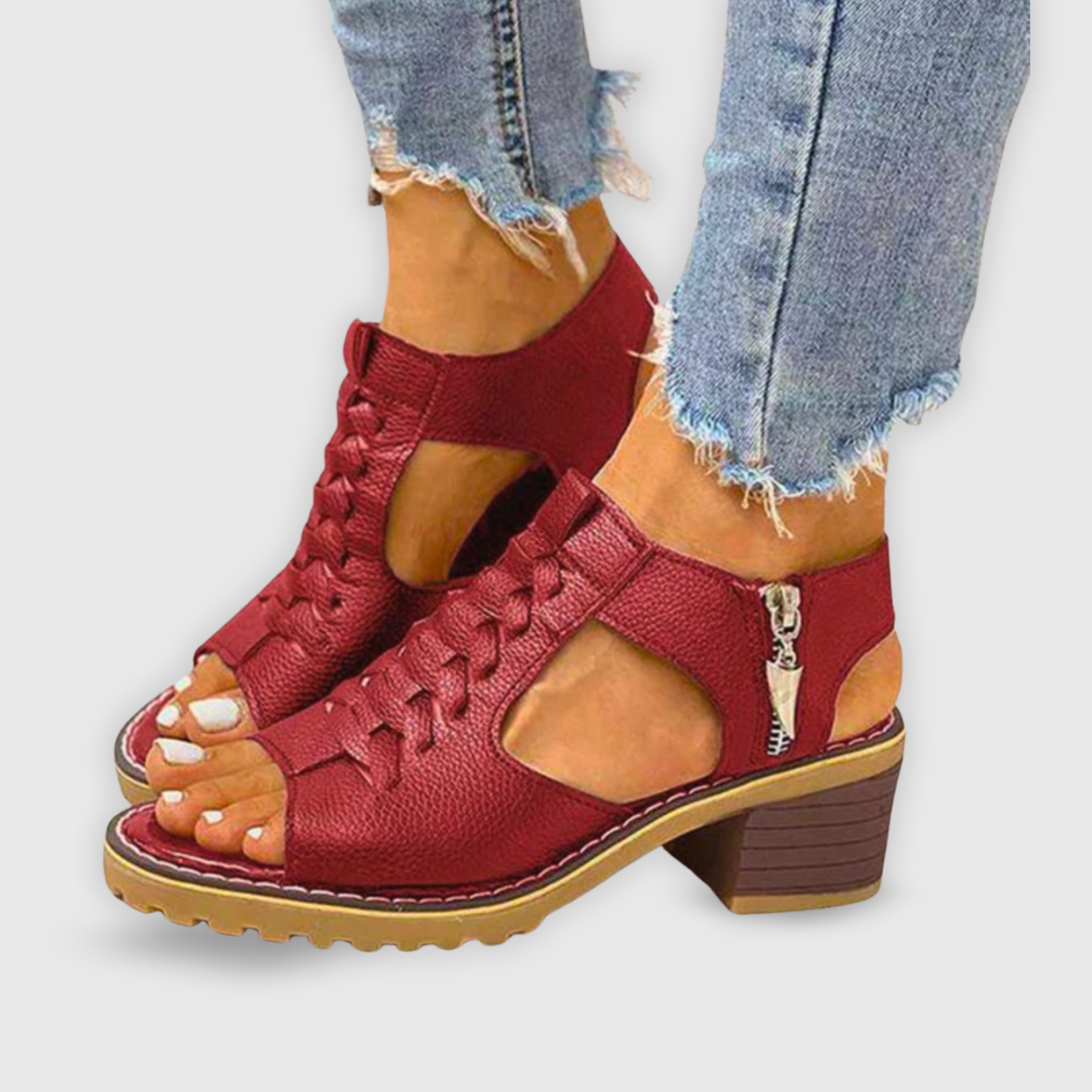 Natalie Chunky Heel Sandals with Stylish Design and Comfortable Support