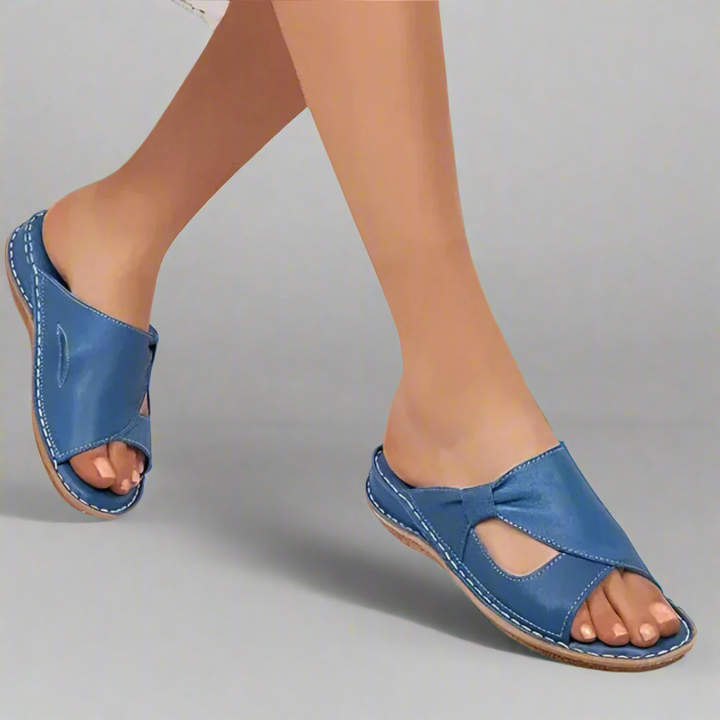 Elara | Women's Comfort Open-Toe Slide Sandals