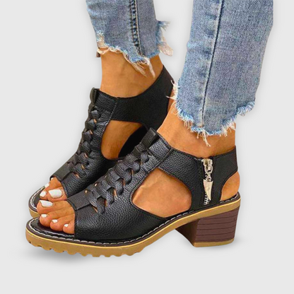 Natalie Chunky Heel Sandals with Stylish Design and Comfortable Support
