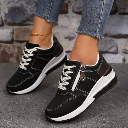 Women’s Orthopedic Walking Sneakers – Summer Comfort Shoes with Side Zipper