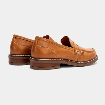 Orthopedic Leather Loafers Supportive Penny Style – Bellamy