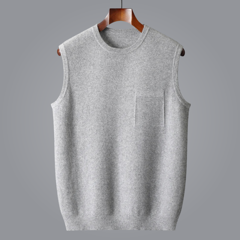 Lauro Cashmere Vest Soft Durable Essential Layering Piece