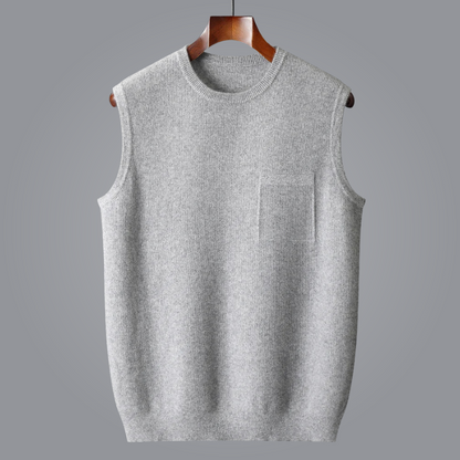 Lauro Cashmere Vest Soft Durable Essential Layering Piece