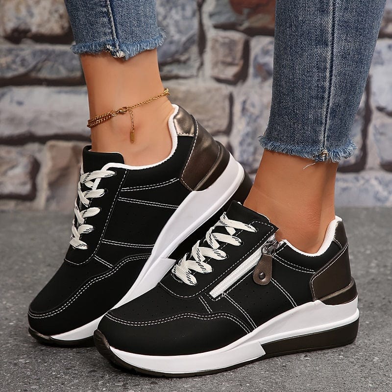 Women’s Orthopedic Walking Sneakers – Summer Comfort Shoes with Side Zipper