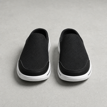 Mesh Sneaker Slides Breathable Knit Cushioned Foam Sole – Elara