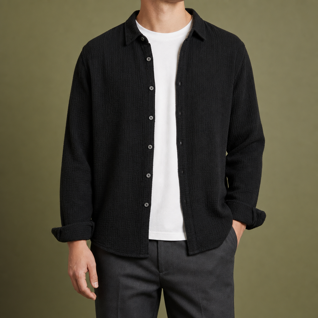 Cotton Gauze Casual Shirt Relaxed Fit – Marlowe