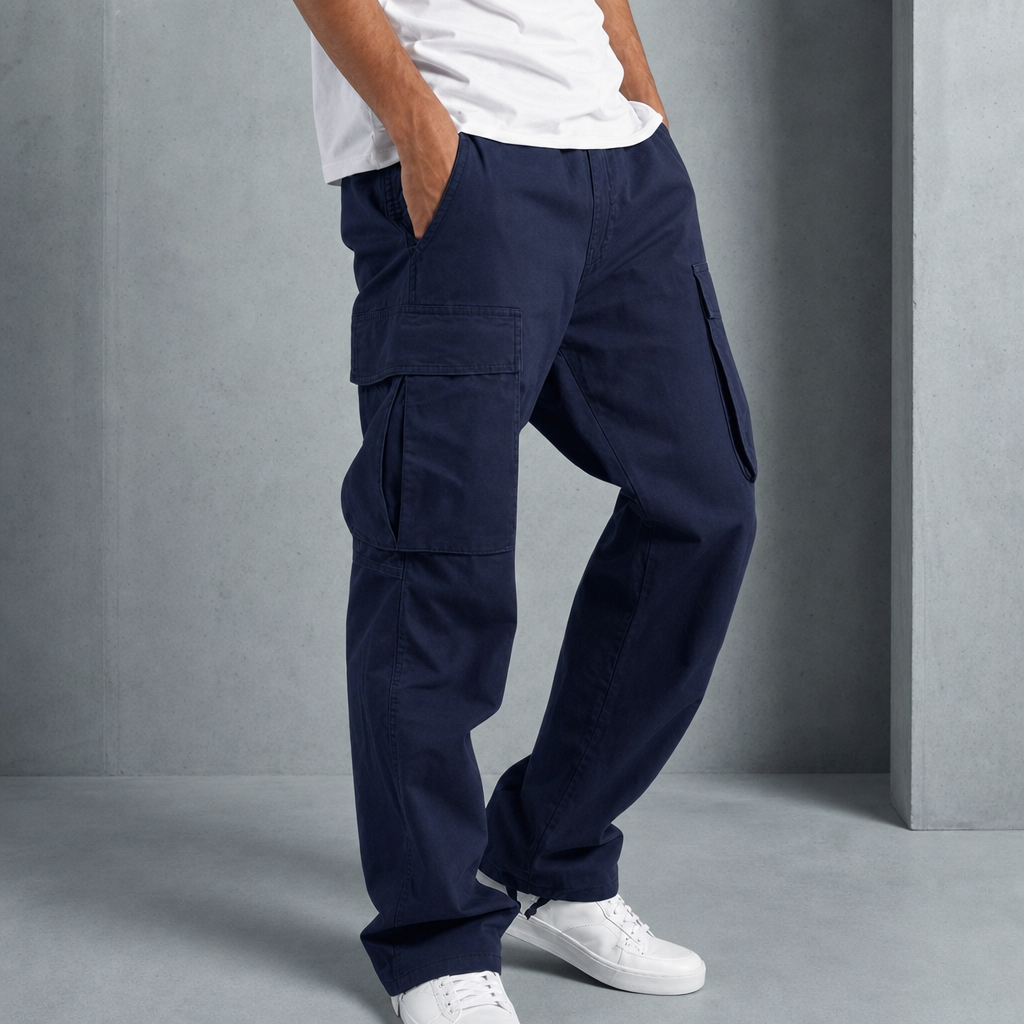 Relaxed Cargo Pants Cotton Blend Utility Fit – Marlowe