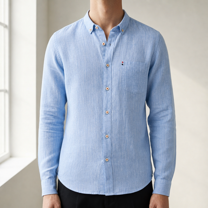 Soller Linen Button-Down Shirt