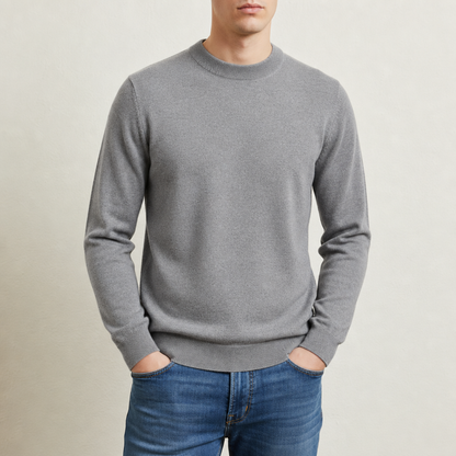 Cashmere Blend Mock Neck Sweater Regular Fit – Arden