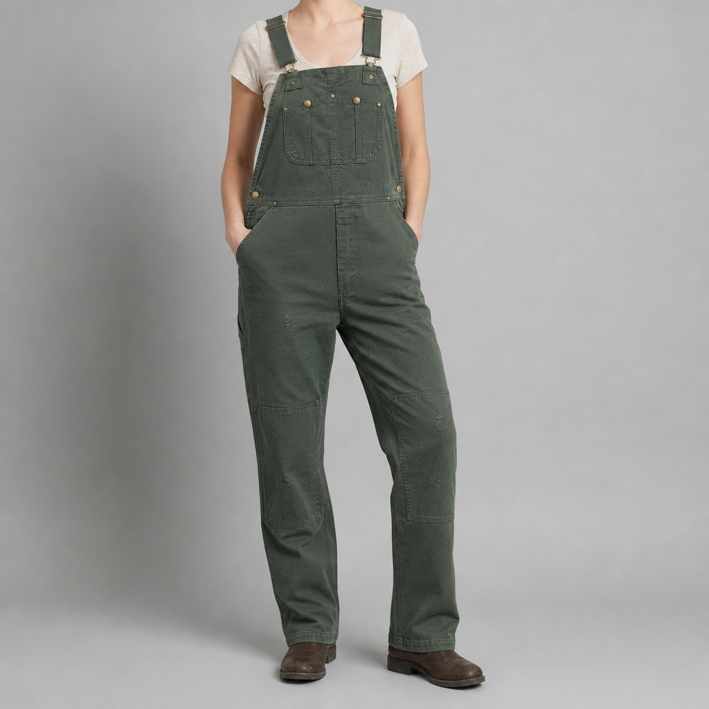 Canvas Bib Overalls Cotton Tapered Workwear Fit – Marlowe