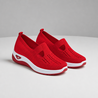Orthopedic Knit Slip-On Shoes Breathable Stretch Knit Arch Support – Maren