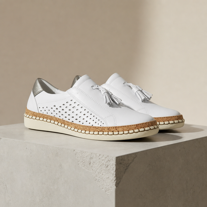 Tassel Slip-On Sneakers Faux Leather Everyday Comfort – Marlowe