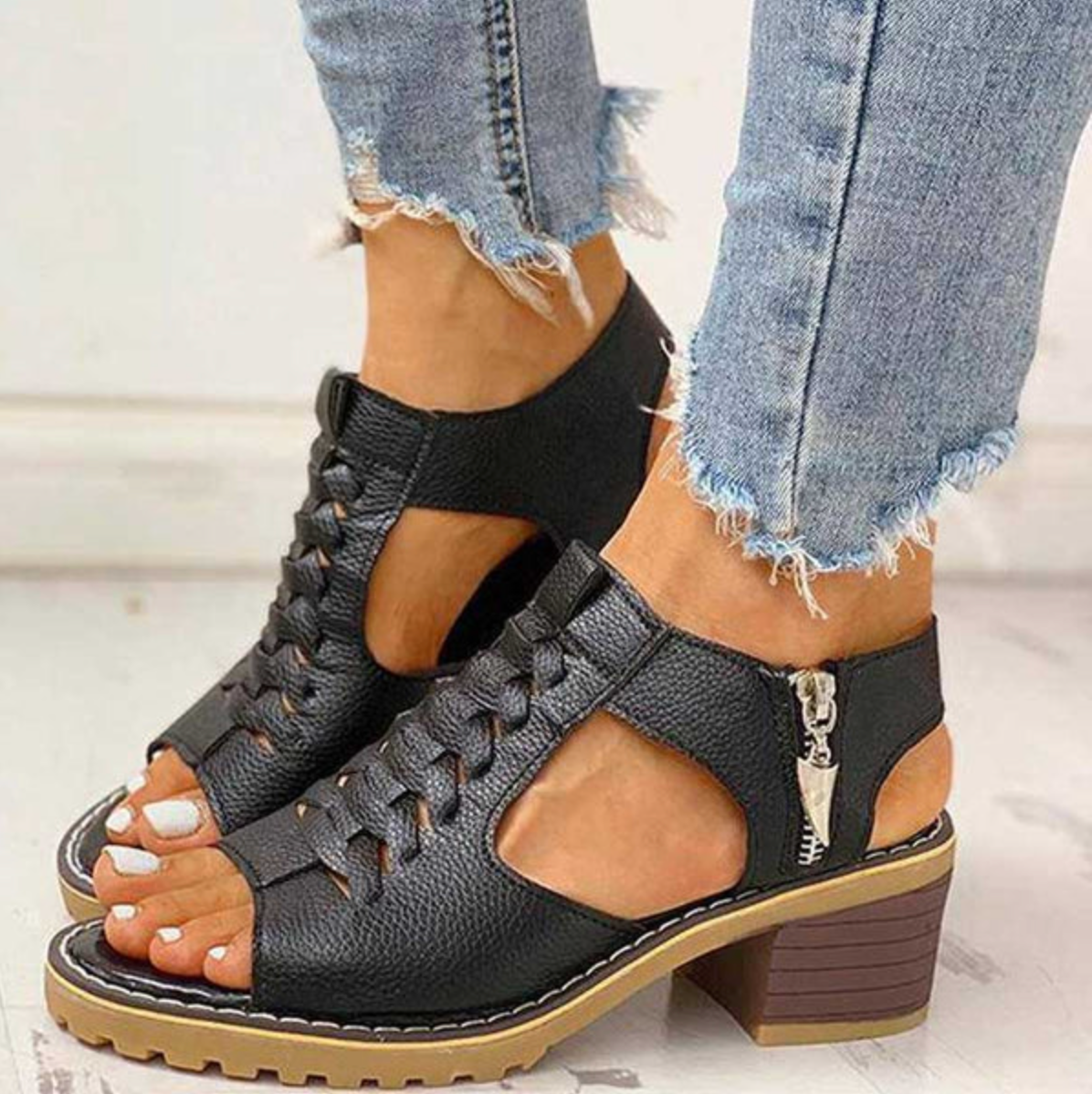Natalie Chunky Heel Sandals with Stylish Design and Comfortable Support