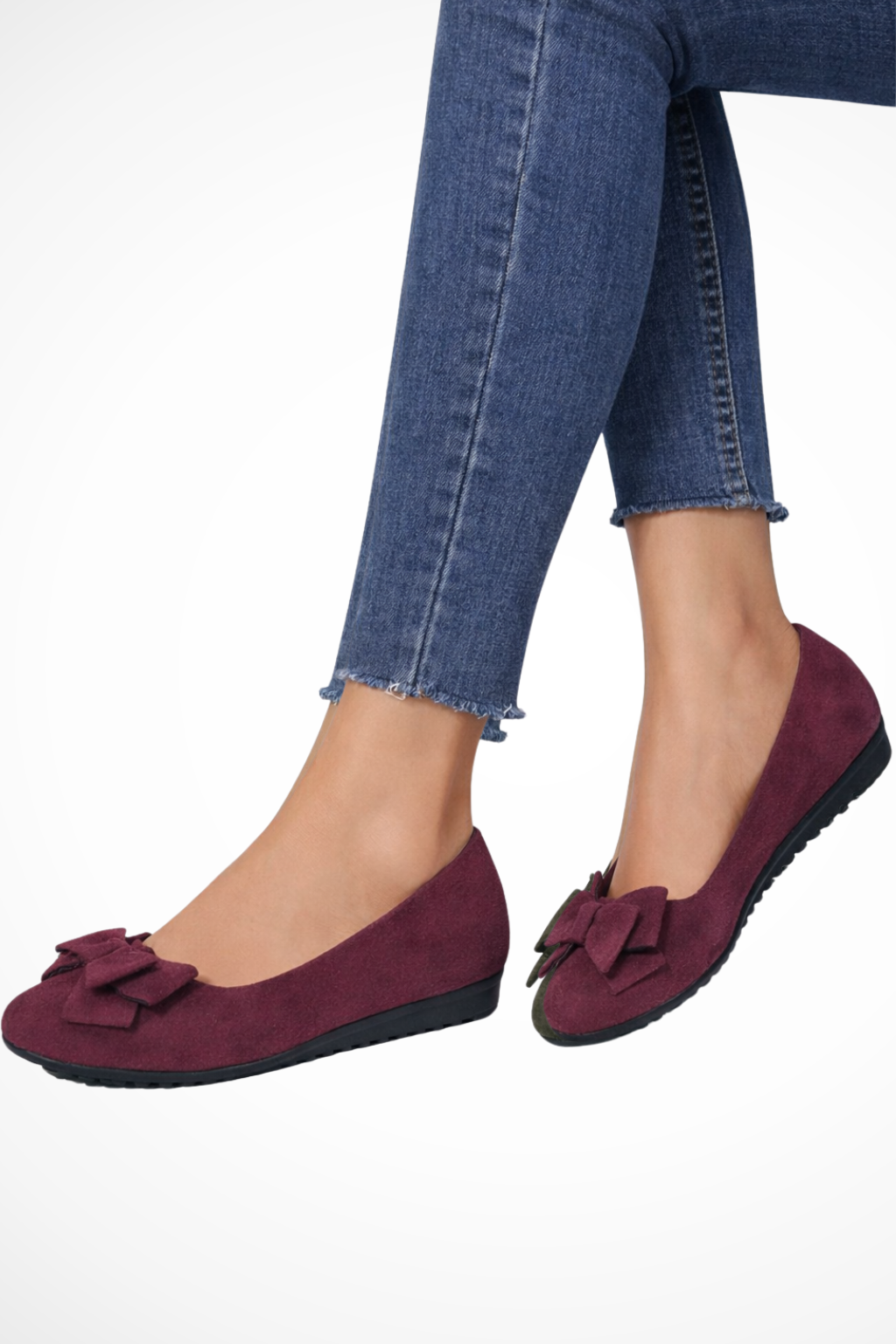 Lyra Comfortable Everyday Walking Flats with Elegant Bow Detail – Stylish Women's Footwear