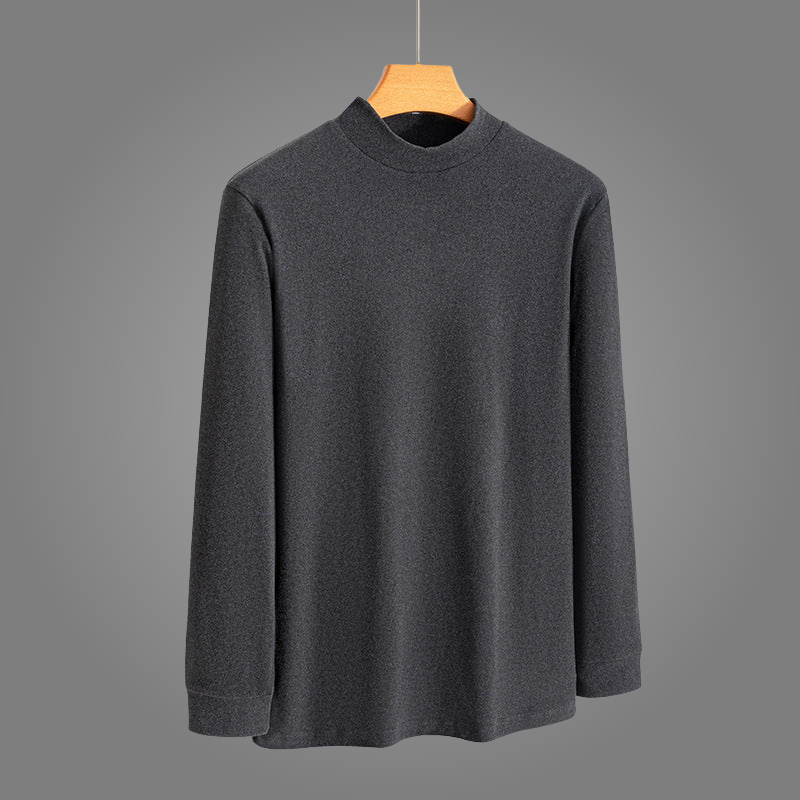 Monaco Stretch Slim Fit Mock-Neck Long Sleeve Shirt – Soft and Comfortable