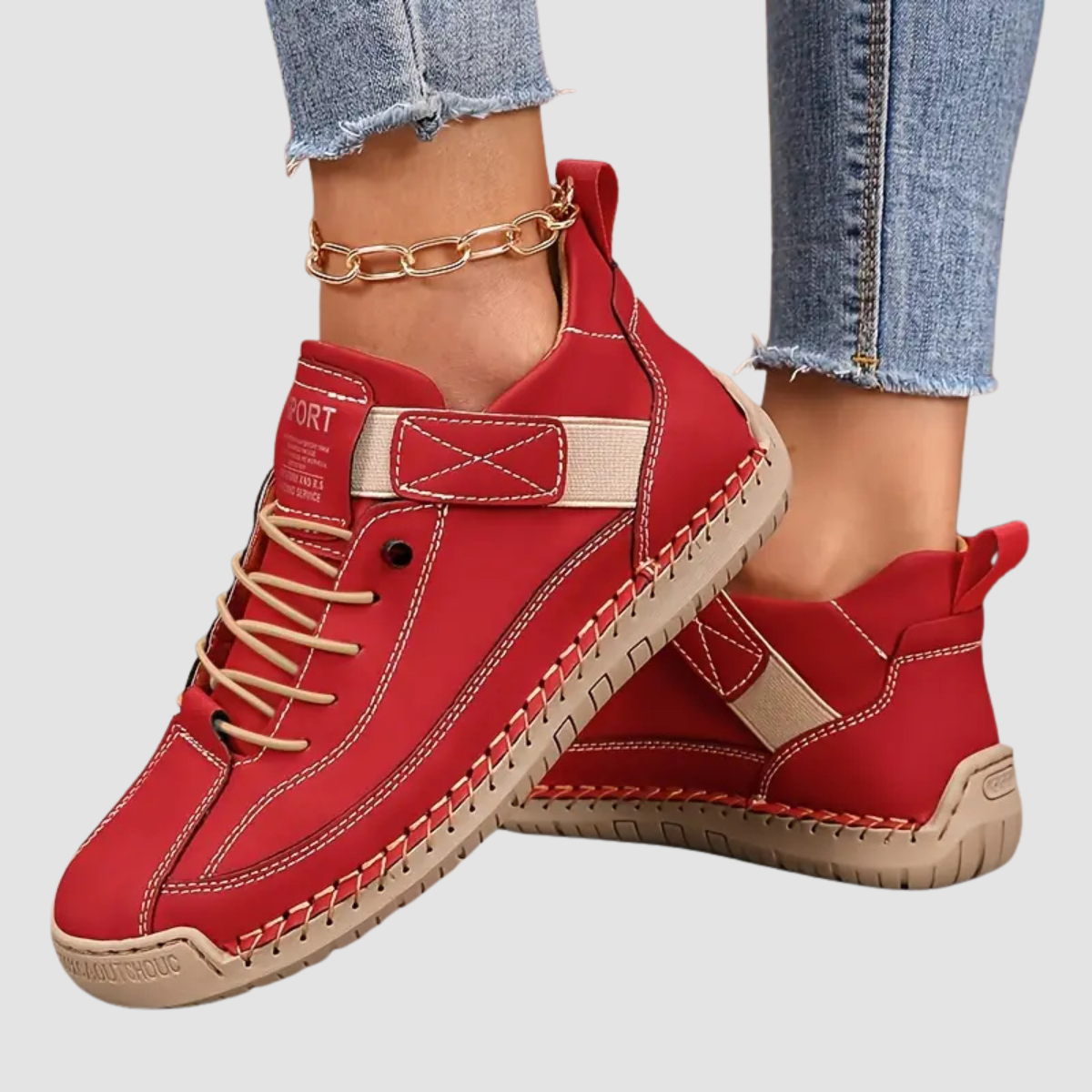 Meya Orthopedic Sneakers with Supportive Wide Fit and Shock-Absorbing Sole