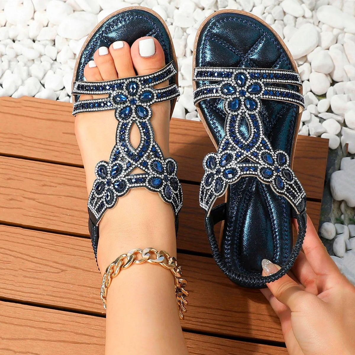Women's Orthopedic Boho Sandals Adjustable Cushioned Sole – Elara