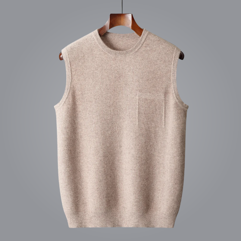 Lauro Cashmere Vest Soft Durable Essential Layering Piece