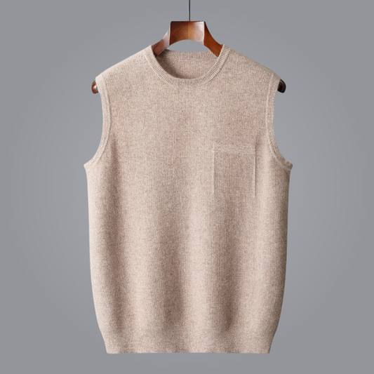 Lauro Cashmere Vest Soft Durable Essential Layering Piece