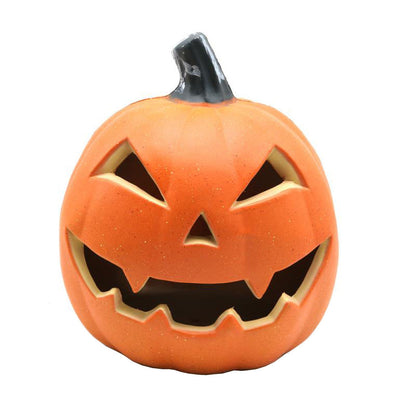 Halloween Pumpkin Lantern Set - Durable Plastic Blow Molded Decorative Lights for Spooky Season Decor
