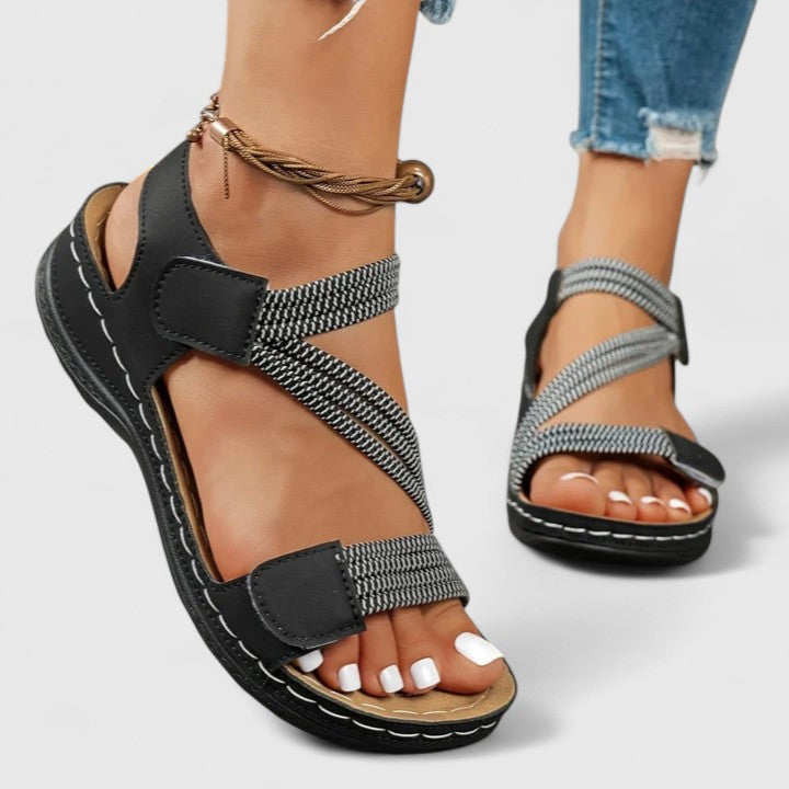 Arch-Support Strappy Sandals for Women – Orthopedic Comfort