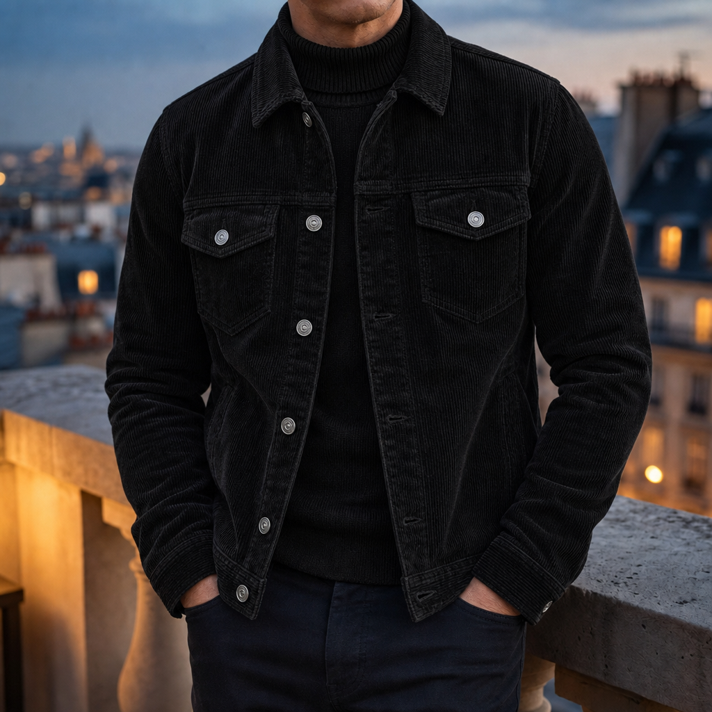 Cotton Blend Corduroy Work Jacket Relaxed Fit – Rowan
