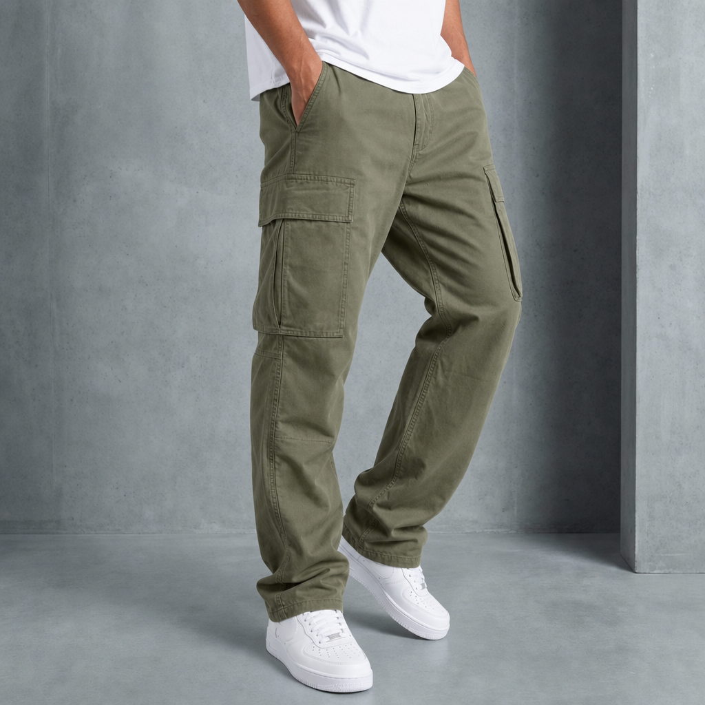Relaxed Cargo Pants Cotton Blend Utility Fit – Marlowe
