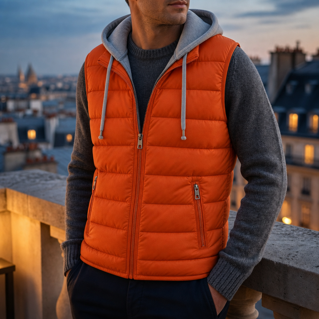 Quilted Hooded Vest Lightweight Polyester Regular Fit – Arden