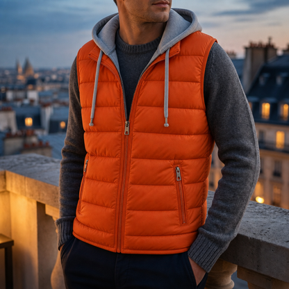 Quilted Hooded Vest Lightweight Polyester Regular Fit – Arden