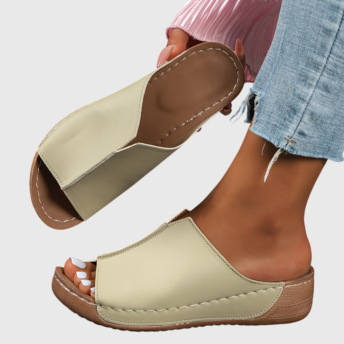 Open-Toe Women's Orthopedic Slide Sandals