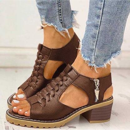 Natalie Chunky Heel Sandals with Stylish Design and Comfortable Support