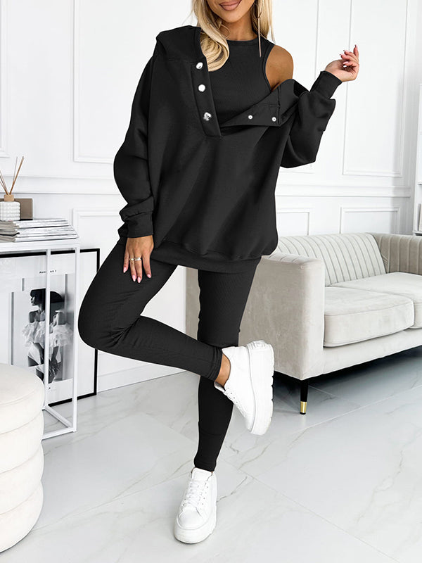 Elodie Sæt med Bukser og Hættetrøje – Komfortabel og Stilfuld Casual Wear