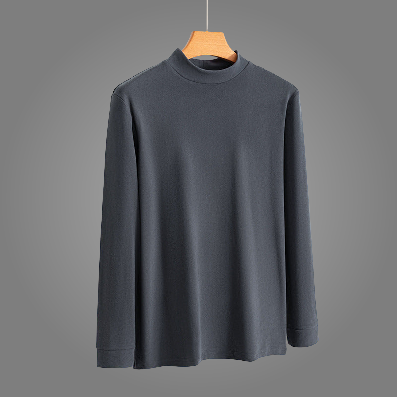 Monaco Stretch Slim Fit Mock-Neck Long Sleeve Shirt – Soft and Comfortable