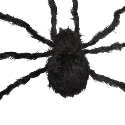 Giant Illuminated Halloween Spider Yard Decoration with Bendable Legs for Spooky Outdoor Displays