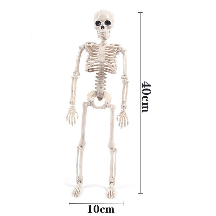 Halloween Skeleton Couple Decoration Props with Wedding Veil for Haunted Party and Spooky Celebrations