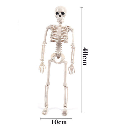 Halloween Skeleton Couple Decoration Props with Wedding Veil for Haunted Party and Spooky Celebrations
