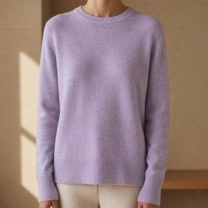 Merino Cotton Knit Sweater Lightweight Warmth – Alora