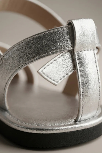 Women’s Strappy Flat Sandals with Ankle Strap – Open Toe Summer Sandals