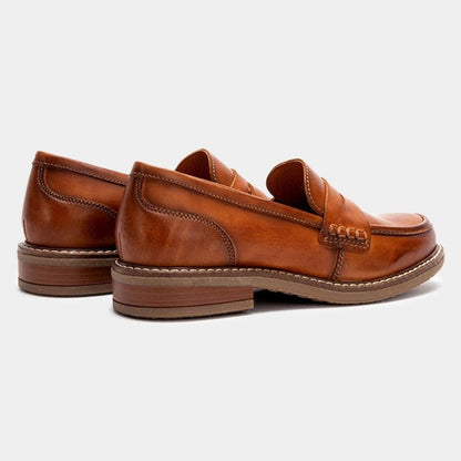 Orthopedic Leather Loafers Supportive Penny Style – Bellamy