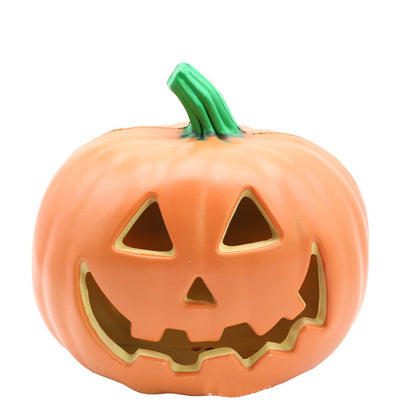 Halloween Pumpkin Lantern Set - Durable Plastic Blow Molded Decorative Lights for Spooky Season Decor