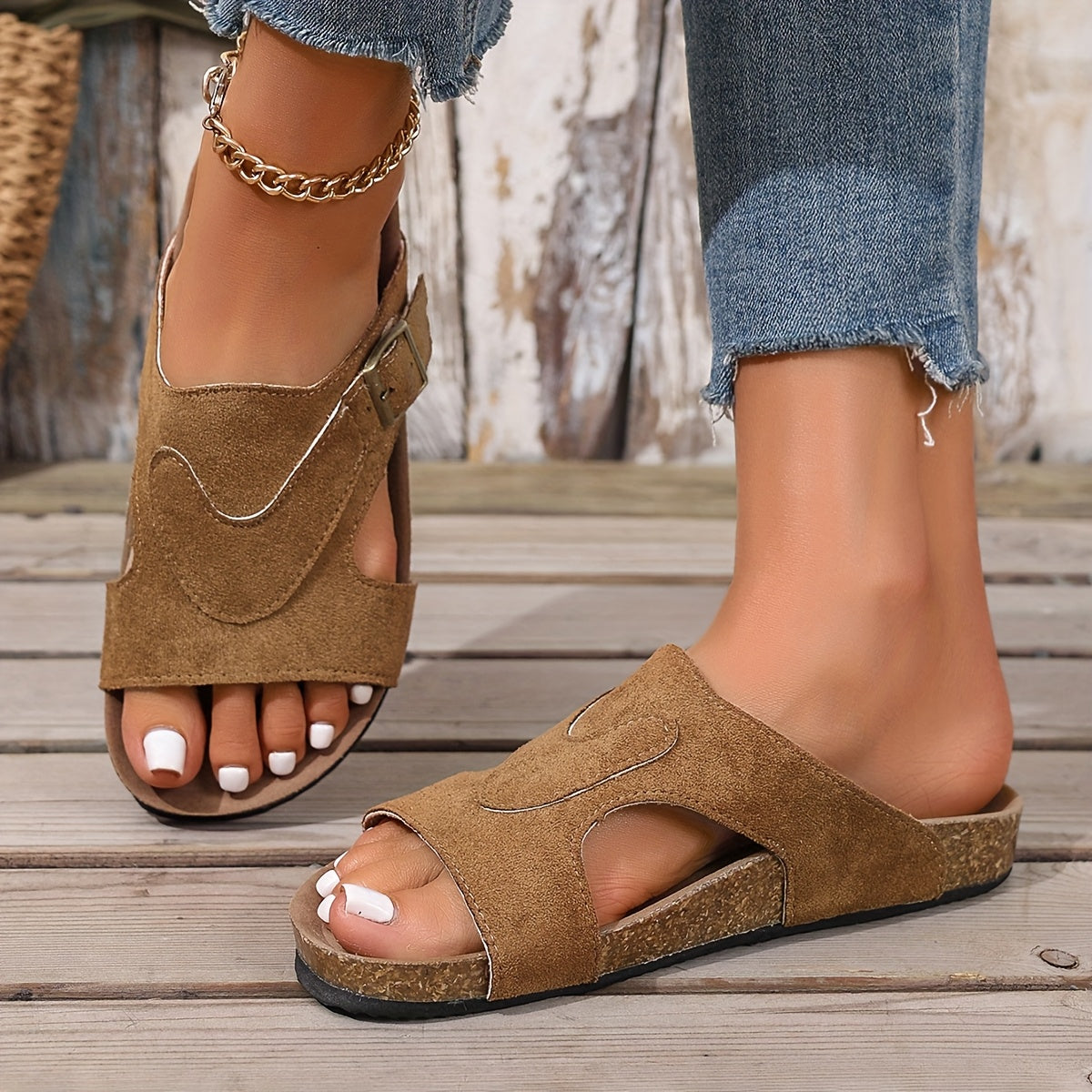 Lydia Slip-On Sandals with Lightweight Support and Comfortable Fit