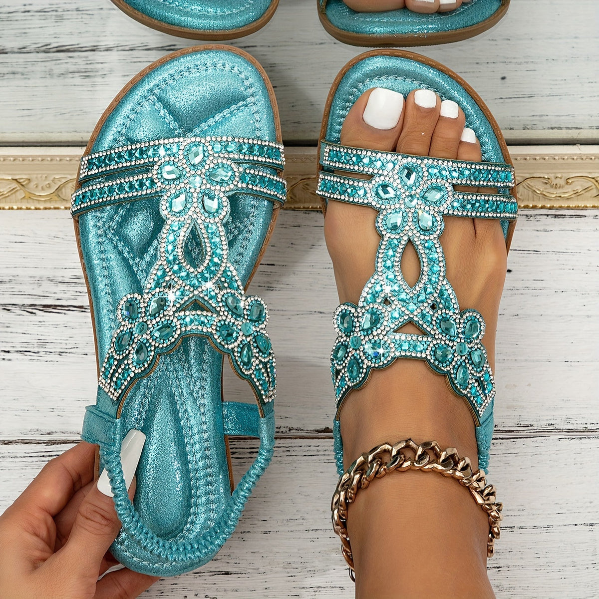 Women's Orthopedic Boho Sandals Adjustable Cushioned Sole – Elara
