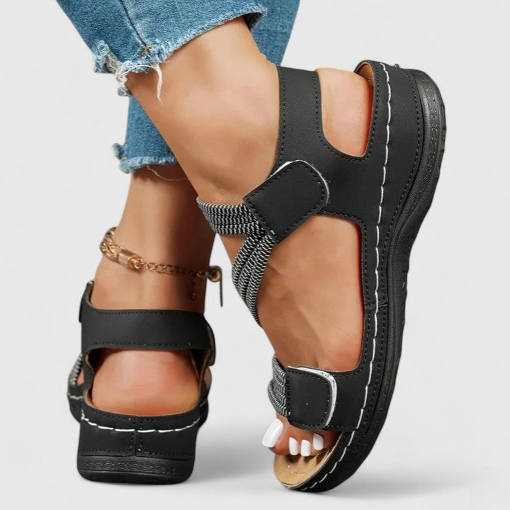 Arch-Support Strappy Sandals for Women – Orthopedic Comfort