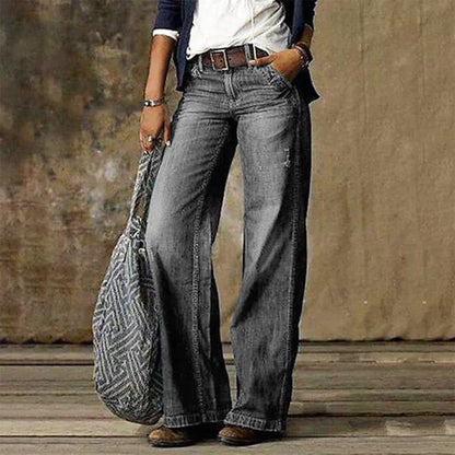 Pantalon large ajusté pour femmes – Tissu doux et respirant pour le bureau et un style décontracté