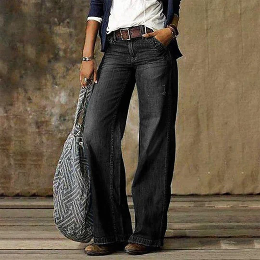 Pantalon large ajusté pour femmes – Tissu doux et respirant pour le bureau et un style décontracté