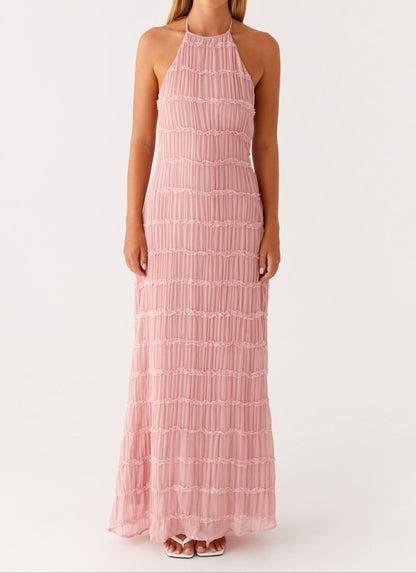 Jolene™ | Elegant Halter Maxi Dress